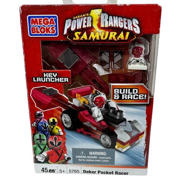 5 for $25| MEGA BLOKS série POWER RANGERS SUPER SAMURAI Deker Pocket Racer - Picture 1 of 6
